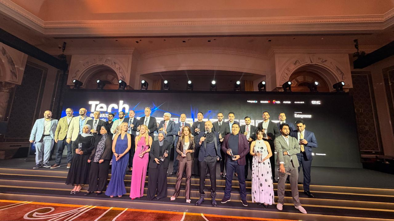 Tech Innovation Awards 2026 winners on stage
