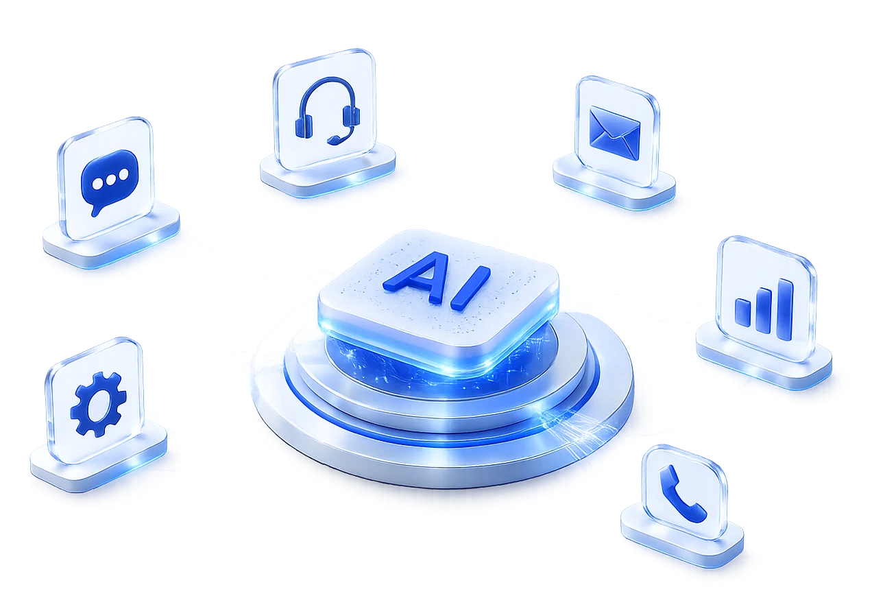 Omnichannel Agentic AI Agents visual