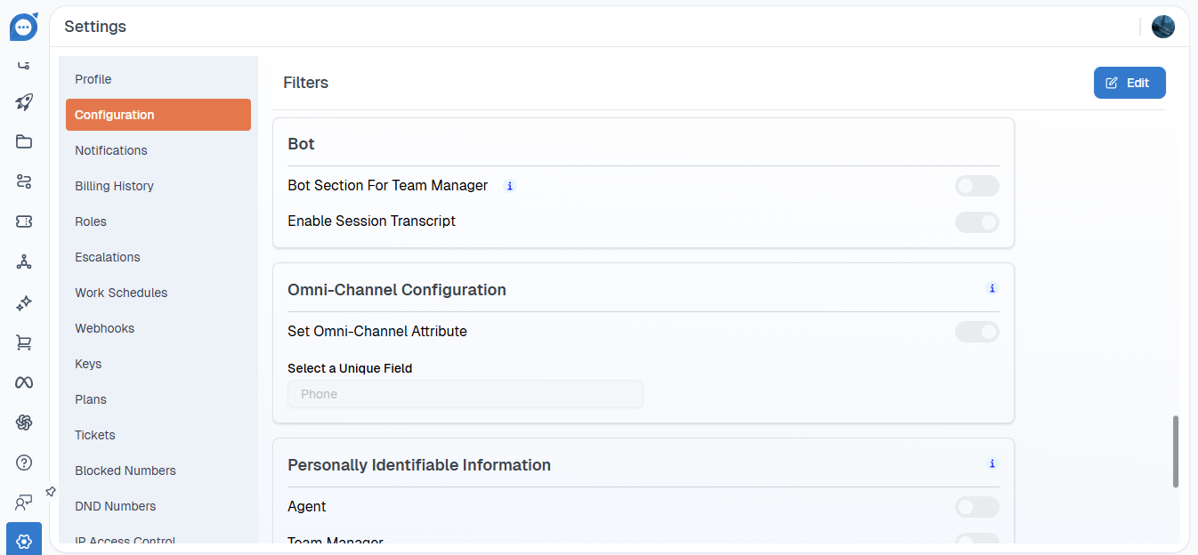 General Settings