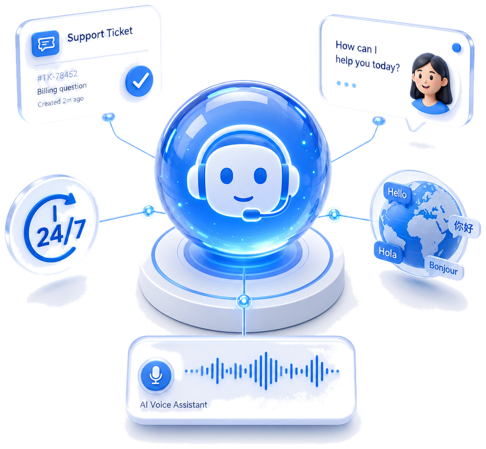 Omnichannel AI Customer Support Agent visual
